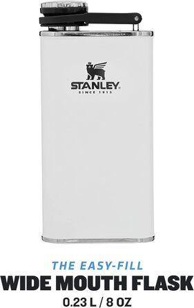 Термос Stanley Classic Wide Mouth 236ml з кришкою Never-Lose, нержавіюча сталь, зелений Hammertone (Polar White), BPA Free