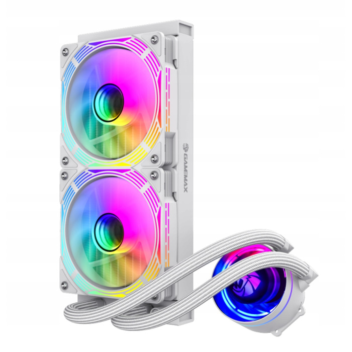 Система рідинного охолодження процесора GameMax IceChill 240V, Білий