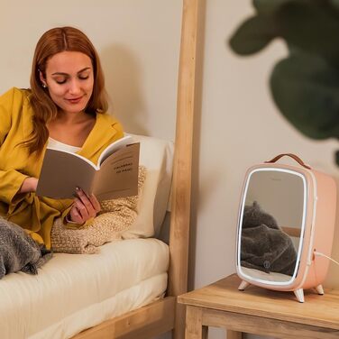 Міні-холодильник Cecotec Bamba CoolingBeauty 6000 з дзеркалом, 6л, білий (рожевий)