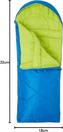 Дитячий спальний мішок Mountain Warehouse Summit - легкий, з кишенею, кобальт