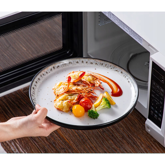 Обідній набір MALACASA: сучасний сервіз із кераміки на 6 осіб (18 предметів)