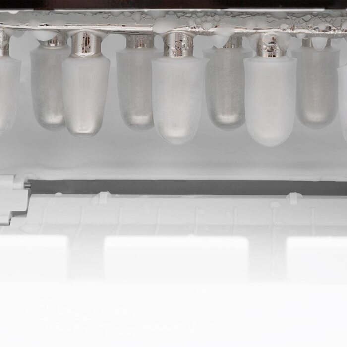 Машина для приготування льоду Klarstein Eiswürfelmaschine Klein, 3.3 л, 15 кг льоду, 2 розміри, LED-дисплей (Білий)