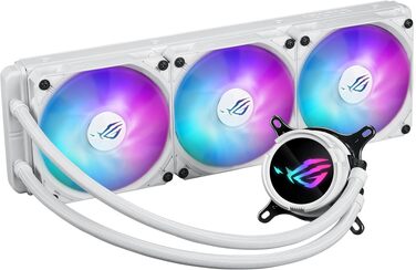 Система рідинного охолодження процесора ASUS ROG STRIX LC III 360 ARGB White, 3 вентилятори, біла