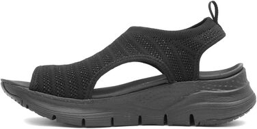 Skechers Arch Fit City Catch: жіночі сандалі з текстилю (38 EU, чорні)