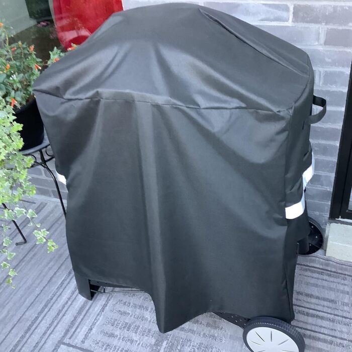 Чохол для гриля Weber Q 1000/2000 з візком, водонепроникний 600D Oxford, для моделей 50060001, 51060001, 54060001, міцний BBQ аксесуар