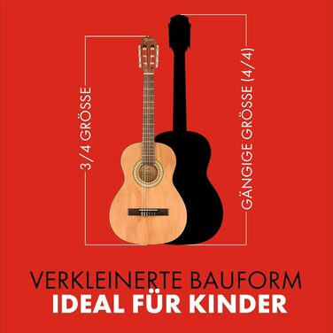 Акустична гітара Fender FA-25N 3/4 з палісандровим гриф, натуральний колір