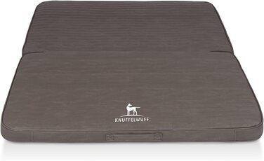 Ортопедичний килимок для собак Knuffelwuff Roanoke: 140 x 120 см, знімний, миючий, для великих, середніх та малих собак (Колір: Браунгрей)