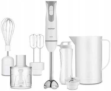 Занурювальний блендер Zelmer ZHB4555S 800 Вт з подрібнювачем для змішування та збивання
