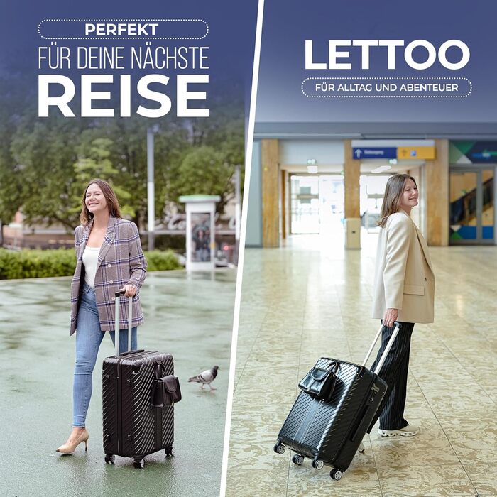 Чемодан 120L (75x50x33) з колесами - міцний тріумф trolley з кишенею для ноутбука та захистом кутів (XL, Чорний, 20 дюймів)