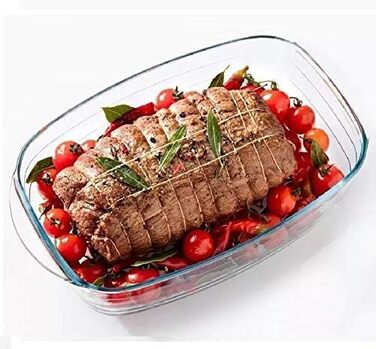 Ôcuisine прямокутна каструля 3,0 л, скляна, прозора, 6,48 см