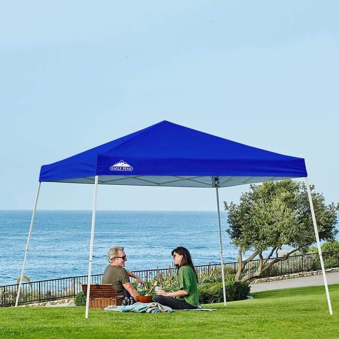 EAGLE PEAK 3 m x 3 m Pop-Up Tent with Sloping Legs (Blue)