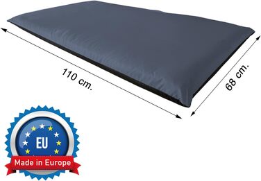 Водонепроникний килимок для собак Outdoor 110 x 68 см, ковдра для собак, миється, килимок для собак для подорожей, кемпінгу, графітовий колір