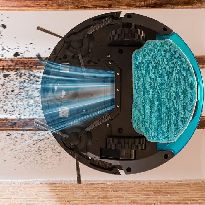 Робот-пилосос Cecotec Conga M10: 7000 Pa, 160 хв роботи, гіроскоп, захист від падіння, Wi-Fi керування