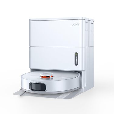 Робот-пилосос JONR T5 Pro Gen 2 з функцією миття, 15000Pa, сушка гарячим повітрям, антизаплутування, LiDAR-навігація, док-станція