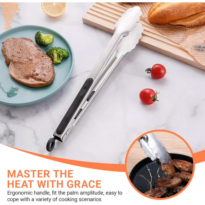 Набір гриль-посуду 14 предметів з нержавіючої сталі: щипці, лопатка, шпатель, кейс, килимок та 2 пляшки для соку. Ідеальний подарунок для чоловіків, для саду та кемпінгу.