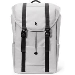 tomtoc Laptop Backpack for Women and Men, Vintage Daypack Daypack Casual Backpack with 22 Liters for Everyday Use, Leisure, University, School, Classic Backpacks Fits 13-15.6 Inch Laptops, Black (Gray)