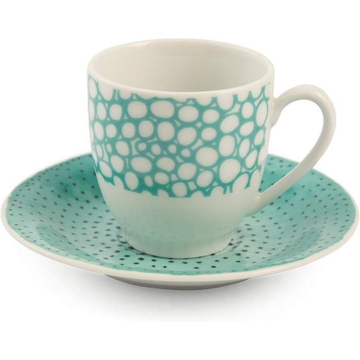 Villa d'Este Home Tivoli, Marea Espresso cups with saucer, set of 6