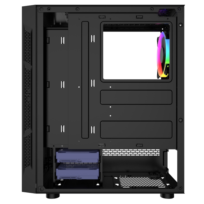 Корпус Gembird Fornax 2000 RGB Midi Tower, чорний
