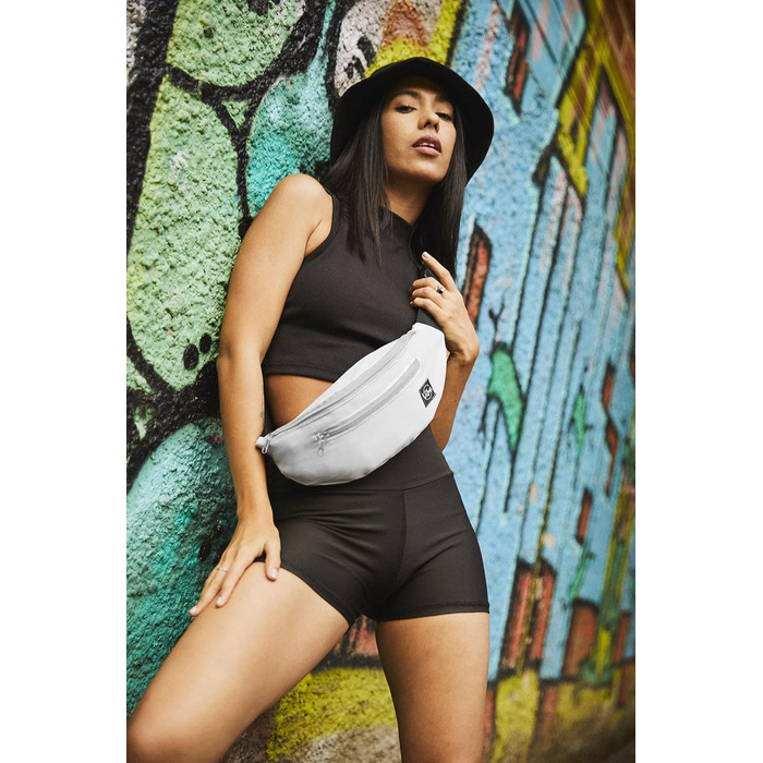 Поясна сумка Vibe Bauchtasche для жінок, чоловіків та дітей - фанна-пак, поясна сумка, кишеня для телефону на фестивалі, вечірці, рейві, спорті, на відкритому повітрі, фітнесі, велосипеді, бігу. Універсальний розмір (універсальний розмір, сірий)