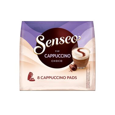 Кавові пади Senseo Cappuccino Choco, шоколадний капучино, 40 шт (5 упаковок по 8 шт), 92 г