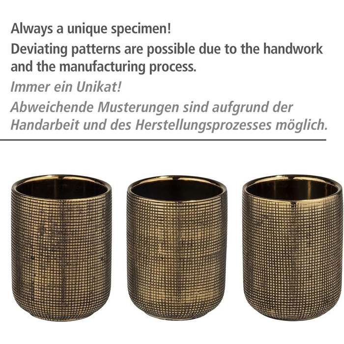 Підставка для мила WENKO Rivara, керамічна, золота, Ø 10 x 2,5 см