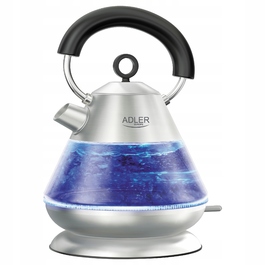 Електричний чайник ADLER AD1282, 2200 Вт, 1,5 л, сріблястий/сірий