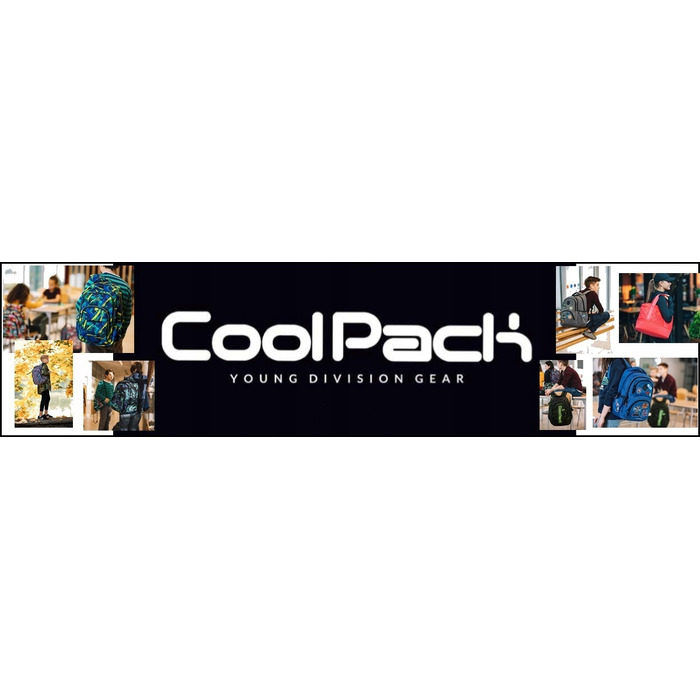 Багатовідсінковий шкільний рюкзак CoolPack, сіро-сріблястий, рожевий, багатоколірний, 21 л