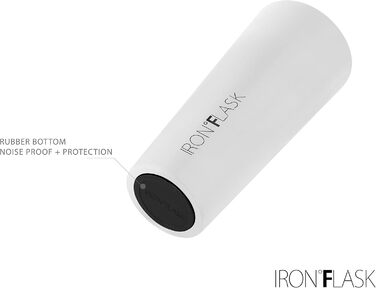 IRON °FLASK Classic Tumbler 2.0 - 2 Lids (Straw Flip), Vacuum Insulated Stainless Steel Water Bottle, Double-Walled Travel Mug - Midnight Black, 32 oz