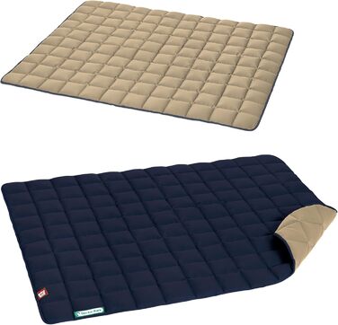 М'яка та якісна лежанка для собак Doctor Bark, розмір L (100x80 см) та XL (120x100 см), для великих собак, міцна, для дому та вулиці, вимивається до 95°C, колір: золотисто-блакитний