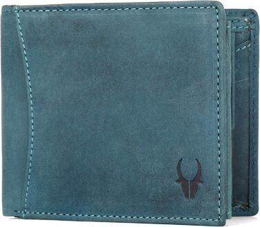 Чоловічий шкіряний гаманець WildHorn Antlers Hunter Blue