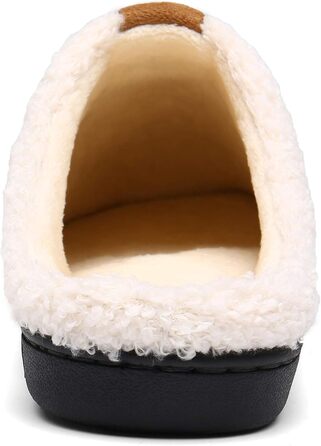 Mishansha Унісекс Теплі Домашні Тапочки з Піною з Пам'яттю для Будинку та На Зіт, Розміри 36-47, Чорний Онікс, 44/45 EU