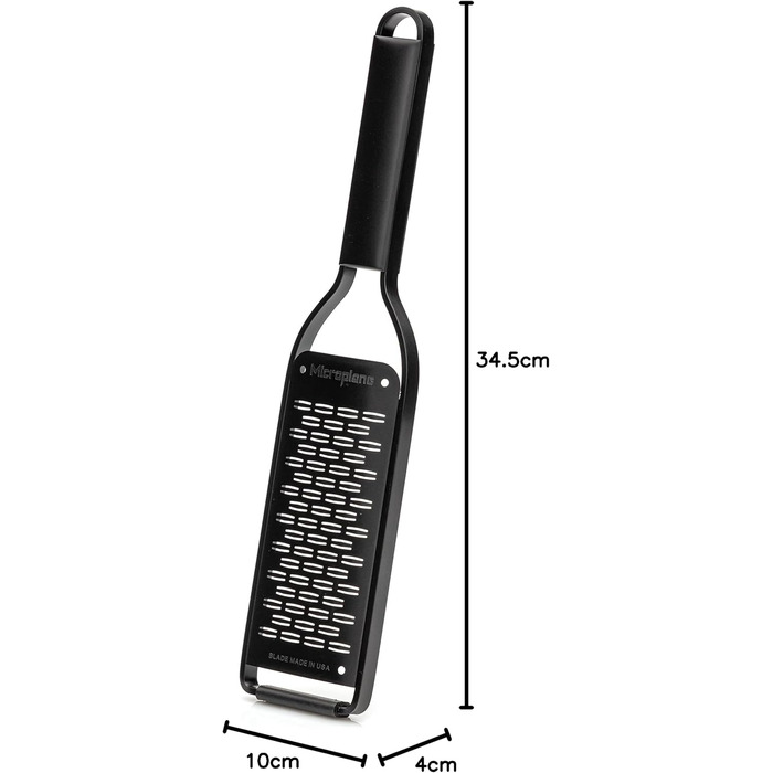 Терка кухонна Microplane Black Sheep двостороння для цитрусових, пармезану, імбиру, шоколаду та мускатного горіха (нержавіюча сталь, США)