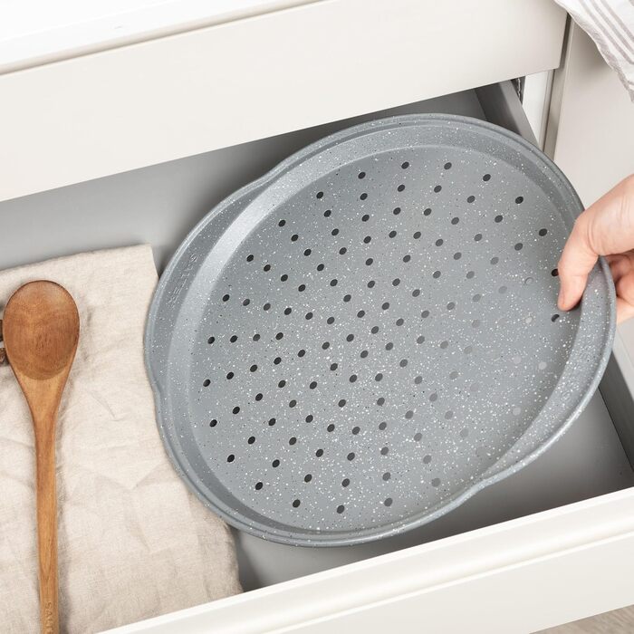 Форма для випічки SALTER, діаметр 24 см, з антипригарним покриттям, знімний дно, для тортів, кексів та кішів, з вуглецевої сталі