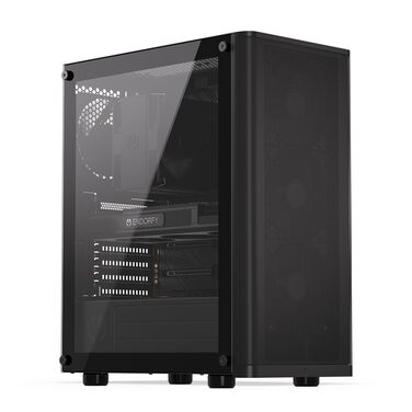 Корпус для ПК Endorfy Ventum 200 ARGB, ATX, з 4 вентиляторами 120 мм ARGB, скло, Mesh-фасад, широка сумісність з охолодженням