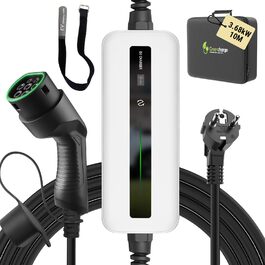 Morec Mobile Wallbox 11kW Type 2 6-16A 380V – Портативна зарядна станція для електромобілів з CEE роз'ємом (6м, кабель Type 2)
