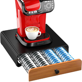 Тримач для капсул Tassimo (64 шт) з металу, чорний. Органайзер для капсул кави, стійка, ящик для капсул Tassimo