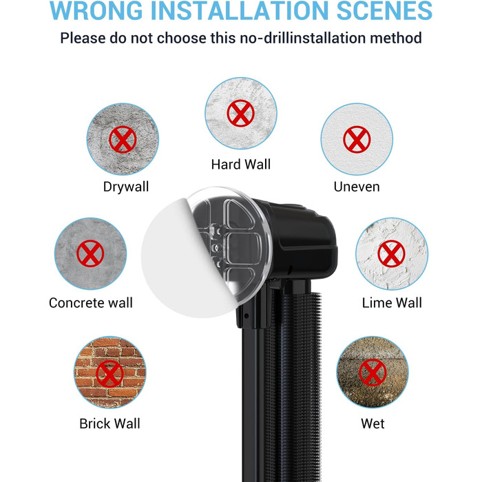 Захист для дитячих воріт Nalezuns, висувний, 0-180 см, сірий, чорний (без перфорації)