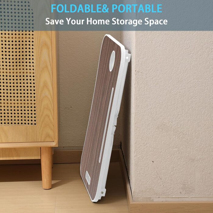 Столик для ноутбука та сніданку: зручний столик для ліжка, дивану, дому та офісу (колір коричневий)