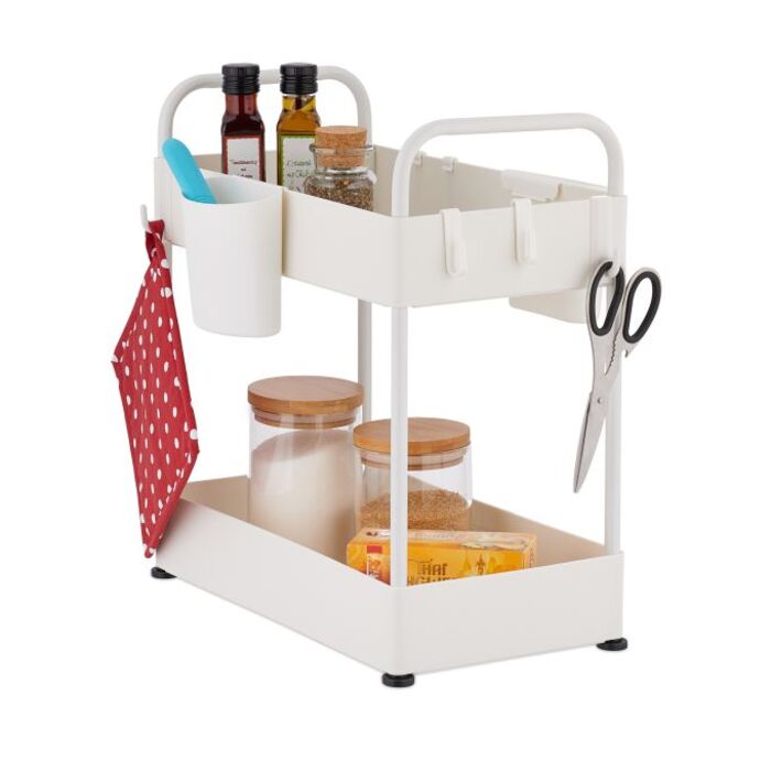 Relaxdays Under Sink Shelf with 2 Shelves