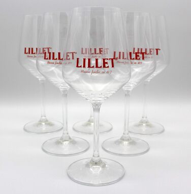 Набір келихів Lillet 6 шт. – скляні бокали для коктейлів, оригінал