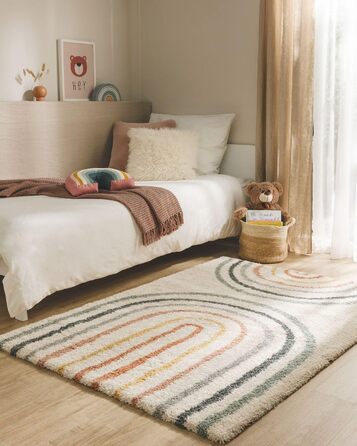 Дитячий килим Benuta Lytte Gobi - багатокольоровий 80x150 см, прямокутний, з дитячими мотивами, штучне волокно, для дитячої, вітальні, спальні