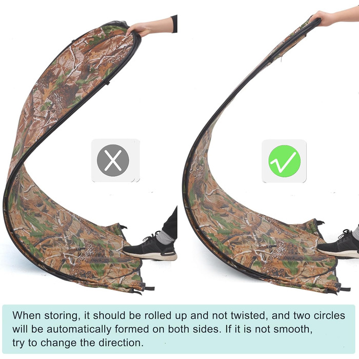 Brian & Dany Pop Up Camping Shower Tent - Portable Changing Tent with Rain Protection & Windows - Outdoor Privacy Shelter, UPF 50+ Waterproof, 120x120x190cm Camo Green