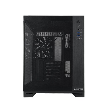 Корпус Chieftec VISIO AIR GM-30B-M-OP ATX, чорний, з вікном, без блоку живлення