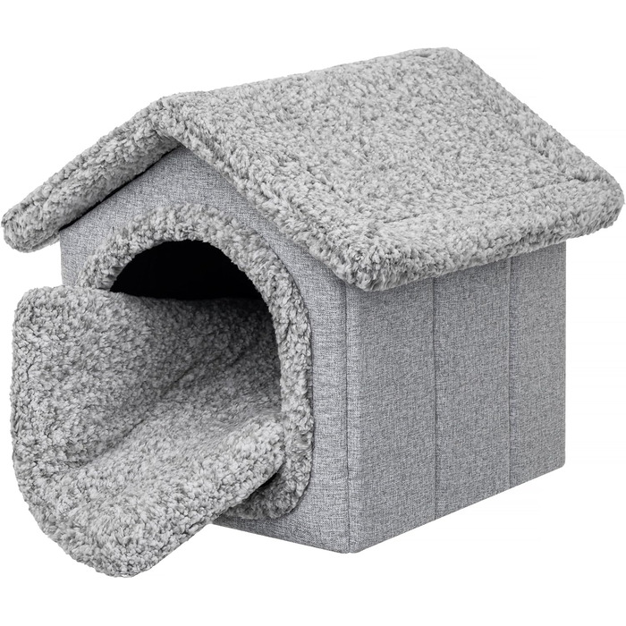 Будиночок для тварин: собачий/кітчий, сірий, 38x44x45 см