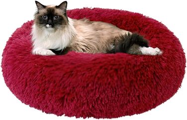 Килимок для котів та собак 50x50 см, круглий, плюшевий, зручний, для маленьких тварин, легко миється, колір: інгібер (коричневий)