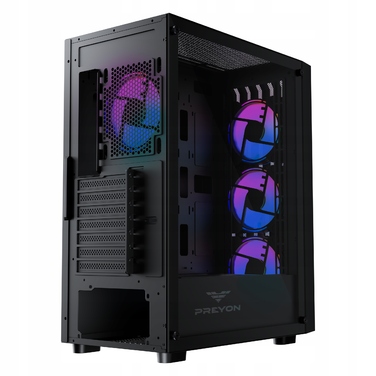 Корпус Preyon Nest Quarry ARGB Midi Tower, чорний