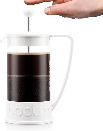 Френч-прес Bodum BRAZIL, 1 л, з нержавіючим фільтром, кремовий колір