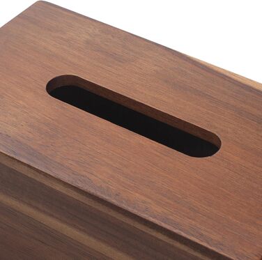 Дерев'яна коробка для серветок, прямокутна, 25 x 14 x 9.5 см, 1 шт.