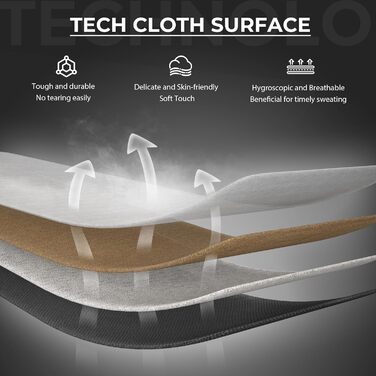 Ігровий крісло Dowinx з тканини, чорного кольору, з ергономічним дизайном та м'якими підлокітниками для комфортного тривалого сидіння