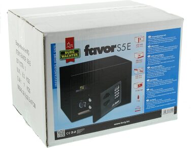 Торговий сейф Burg Wächter Favor S3 E з кодовим замком, чорний (250 x 350 x 250 мм), електронний, однотуровий